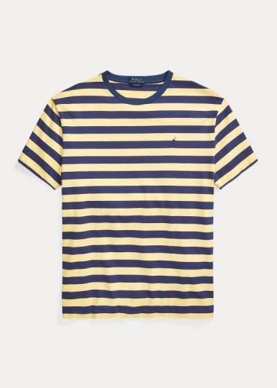 Men's Polo Ralph Lauren Classic Striped Jersey T Shirts | 027931YET